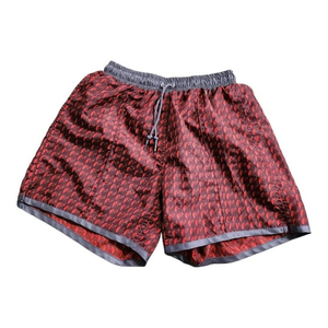 Nike VB Womens Red Geometric Athletic Shorts Sz Small Sports Lightweight Vintage